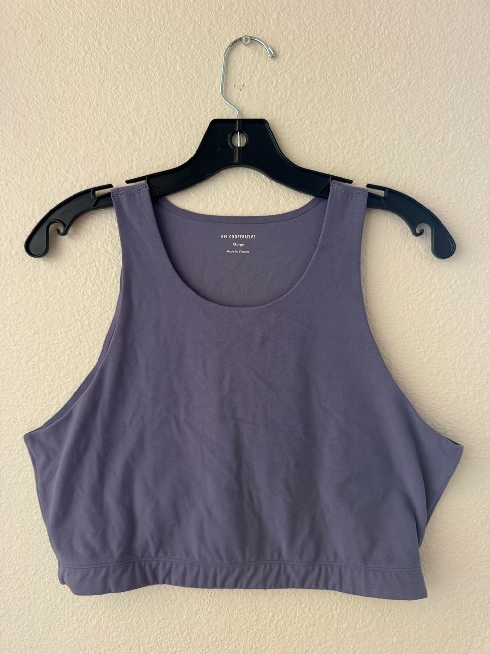 REI Women's Purple Cropped Tank Top Bra XL